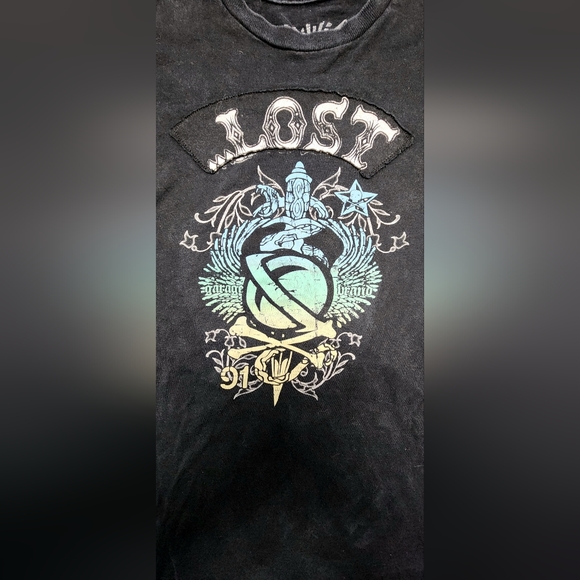 Lost Enterprises surf / skateboard Y2K Men's T shirt Size Medium - Picture 3 of 7